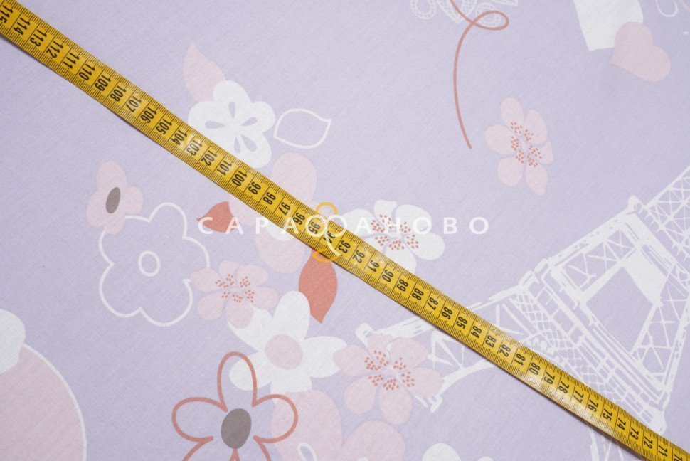 Перкаль 150 см рис. 202601 Романтика (основа)