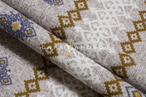 Ткань Рогожка 150 см рис. 30087/2 Русские узоры