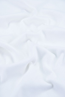 Ткань 30/1 Кмп Пенье Кашкорсе С Лайкрой Чулок Белый