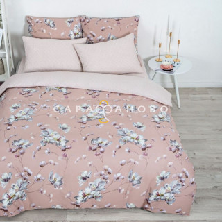 Ткань Бязь 220 см 120 гр рис Магнолия 13273-1 (ОСН)