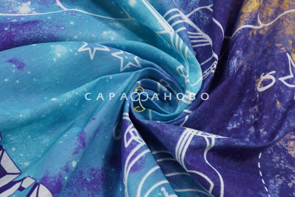 Ткань Бязь 150 см рис. 12300/1 Галактика