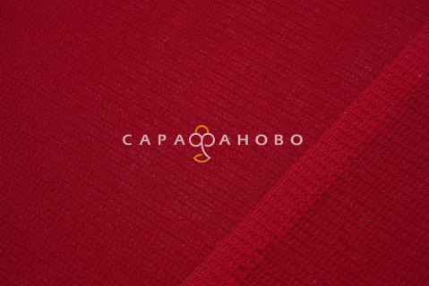 Ткань Вафельное полотно 150 см Вишня