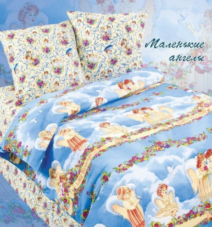 Ткань Поплин 150 Детская коллекция "Ангелочки" рис 4251 вид 1