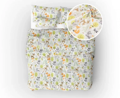 Ткань Бязь 150 см 120 гр Сказочный лес