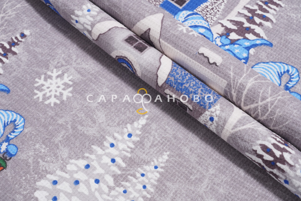 Ткань Полотно вафельное 50 см рис 29220 вид 1 Сказочные гномики