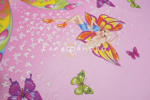 Ткань Бязь 220 см "Красотки" рис  8032-1