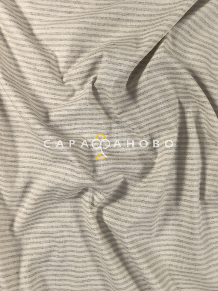 Ткань Лен 220 см. 120 гр. страйп - копия
