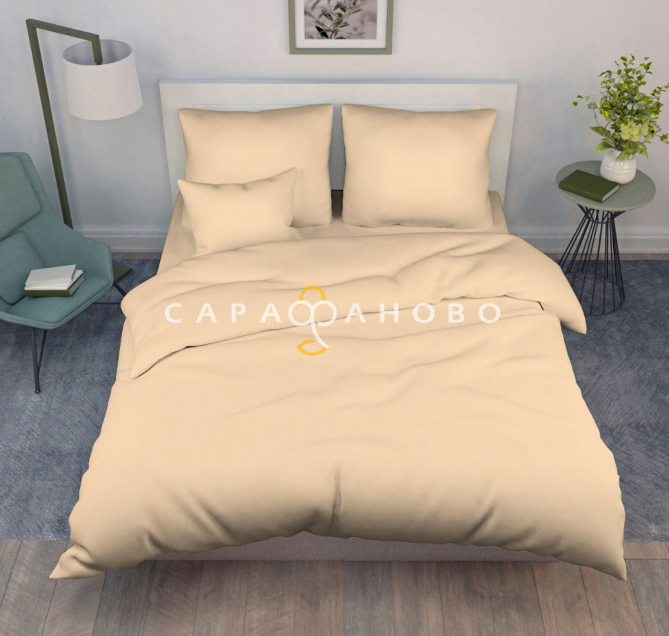 Ткань Перкаль гл/к 220 см 115 гр рис Латте
