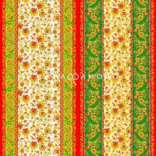 Ткань Полотно вафельное 150 см "Хохлома" рис 18786 вид 1