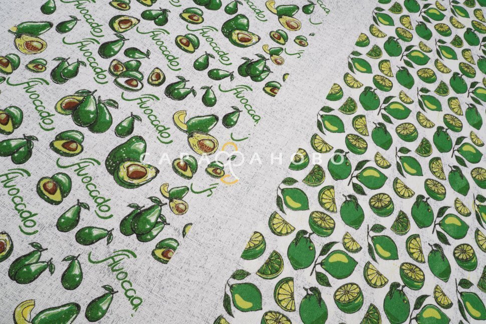 Ткань Рогожка 150 см рис. Фруктовое ассорти рис. 30088/1