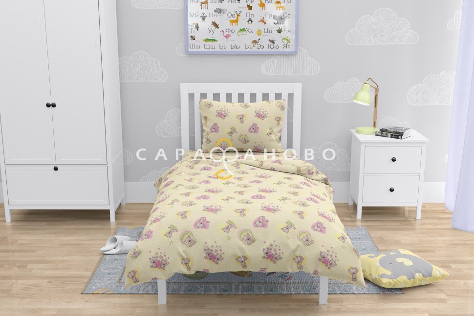Ткань Бязь 150 см рис. 5854-4