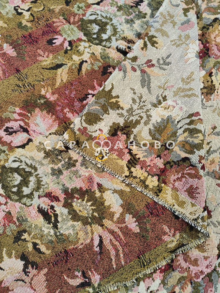 Ткань Гобелен жаккард 200 см рис H30
