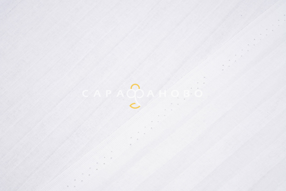 Ткань Поплин-страйп 220 см рис. 12245/1 Белый(1х1 см)