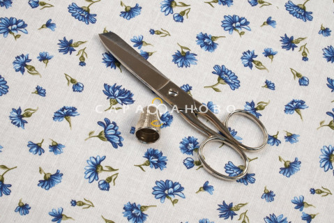 Ткань Ситец 95 см Василек рис 21258 вид 1