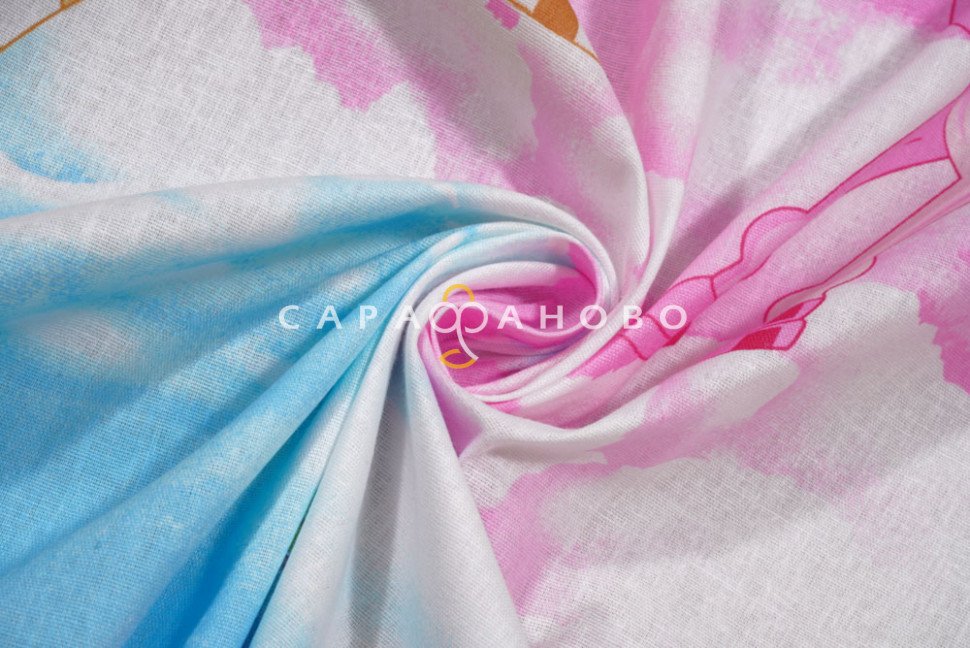Ткань бязь 150 см вид 7949 фея и единорог