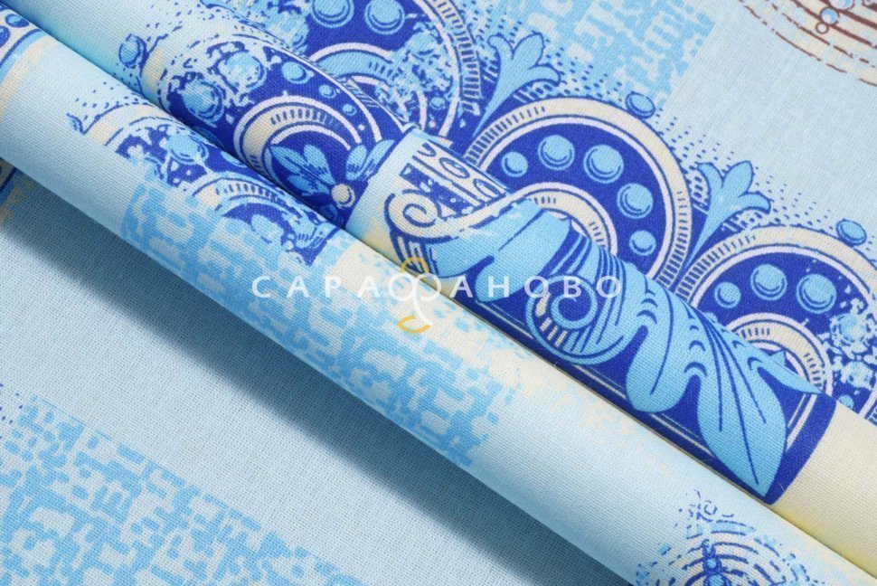 Ткань Бязь 150 см рис. Арабески вид 4