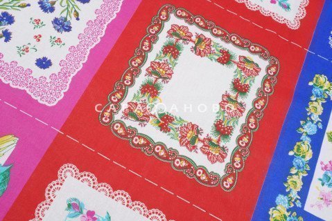 Ткань Ситец платочный 150 см рис 7432