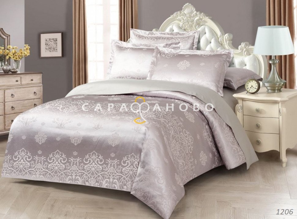 Ткань Сатин жаккард смесовой 250 см рис 1206