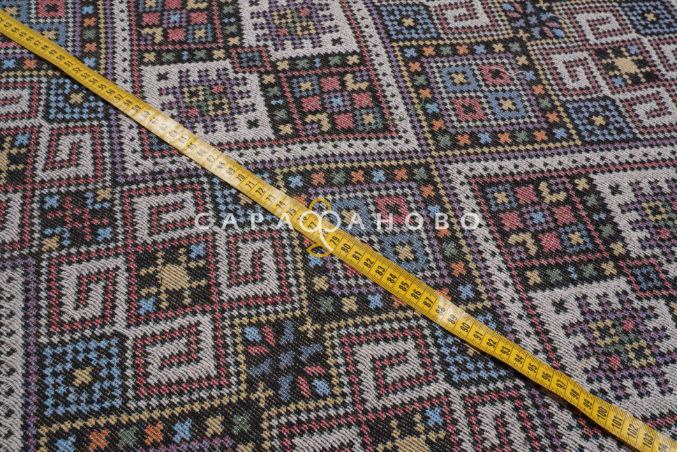 Ткань Гобелен жаккард 150 см рис KS20