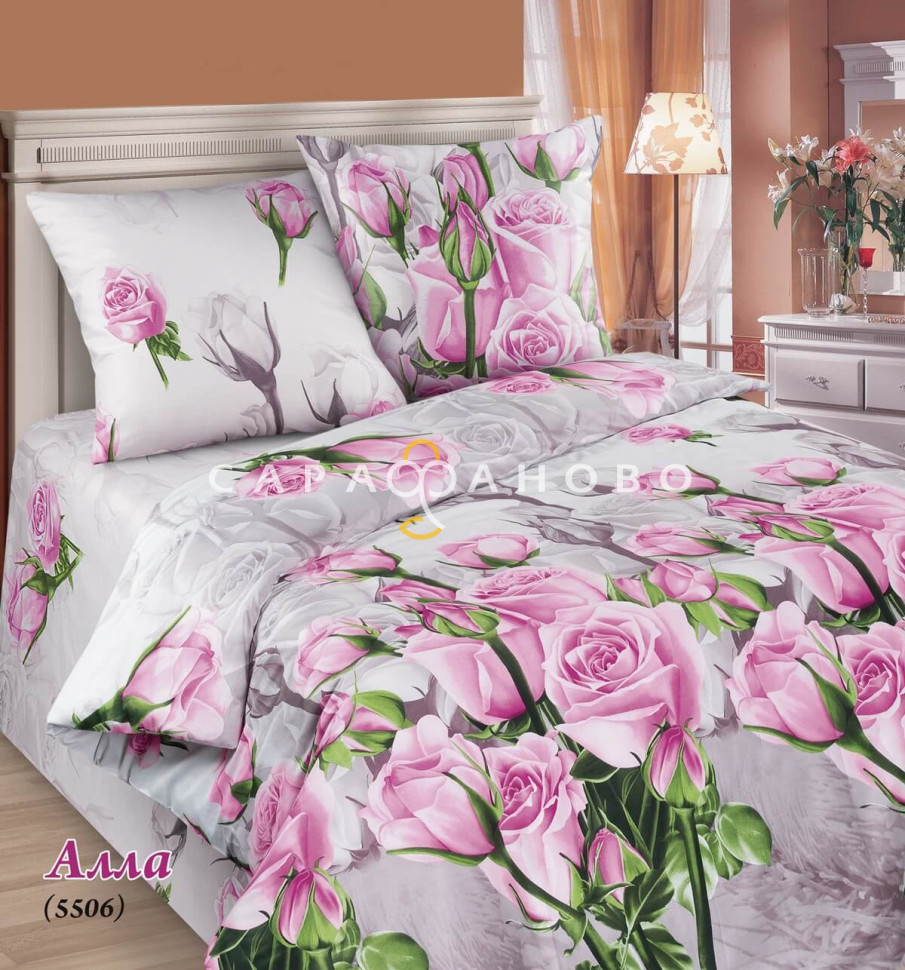 Ткань поплин 220 см 115гр рис. Алла 25506
