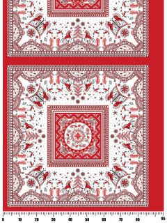 Ткань Ситец 95 см 90 гр платочный 21397-1