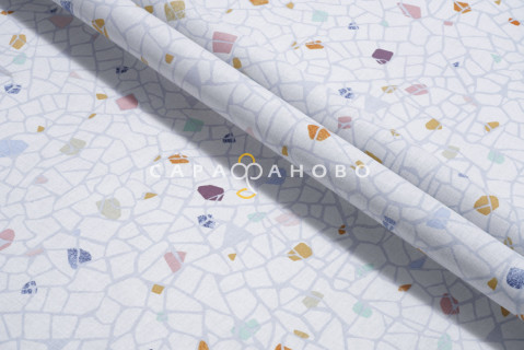 Ткань Перкаль 220 см "ЭЛИТ" рис 661171 Стоун (основа)