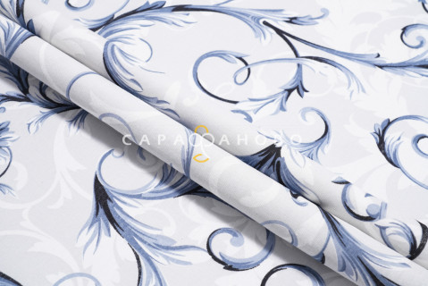 Ткань бязь 220 см 120 гр рис Валенсия 9 б/з